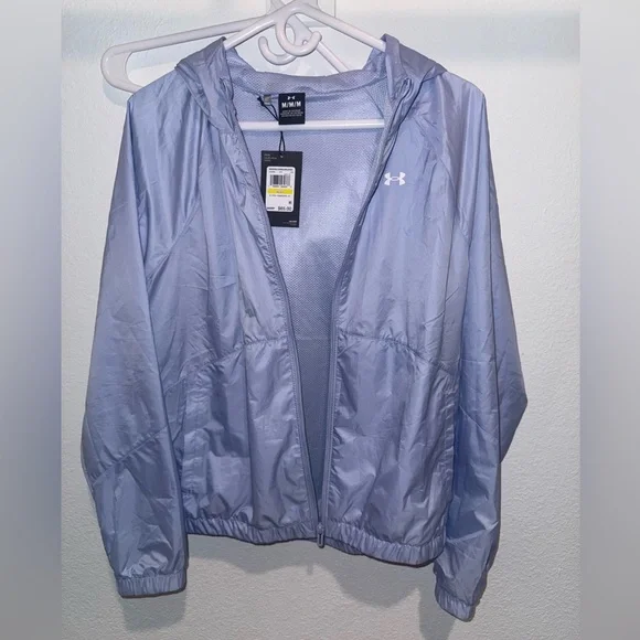 Brand New! Under Armour Rival FullZip Windbreaker Women’s NWT Size Large - Picture 3 of 6